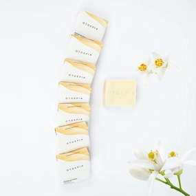 Natural Olive Oil Soap Bars - Orange Blossom Scent Pack of 8 Bars - Moisturizing, Gentle Cleansing - Variety Pack of 8 Scents Available