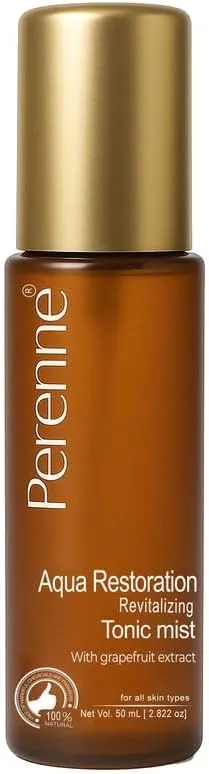 New Revitalizing Tonic Mist for Skin Hydration, Restore Brightening, Cleans Pores, Balances The Ph Level with Rose Water, Green Tea Extracts for Men and Women (50 ml) - Natural Face Mist