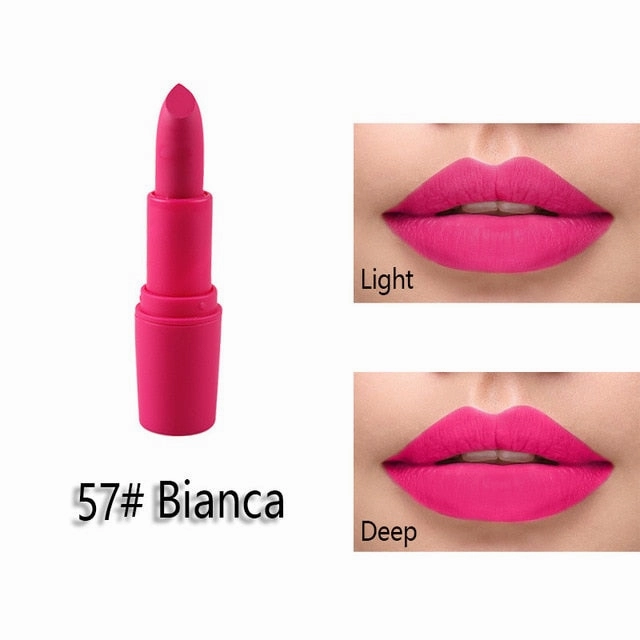New Fashion Matte Lips Stick Color Cosmetics Long Lasting Pigment Miss Rose Brand Waterproof Shimmer Gold Black Lipstick Makeup