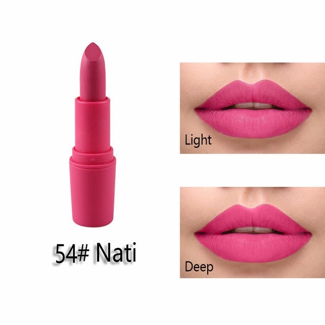 New Fashion Matte Lips Stick Color Cosmetics Long Lasting Pigment Miss Rose Brand Waterproof Shimmer Gold Black Lipstick Makeup