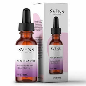 Niacinamide (Vitamin B3) & Zinc PCA Serum – Soothing Organic Aloe Vera and Hyaluronic Acid Facial Treatment, 1 fl oz