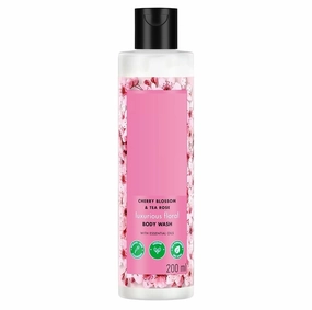 NK C.h.e.r.r.y Blossom & Tea Rose L.u.x.u.r.i.o.u.s Body Wash | Liquid Shower Gel | Hydrating | Paraben Free, 200ml