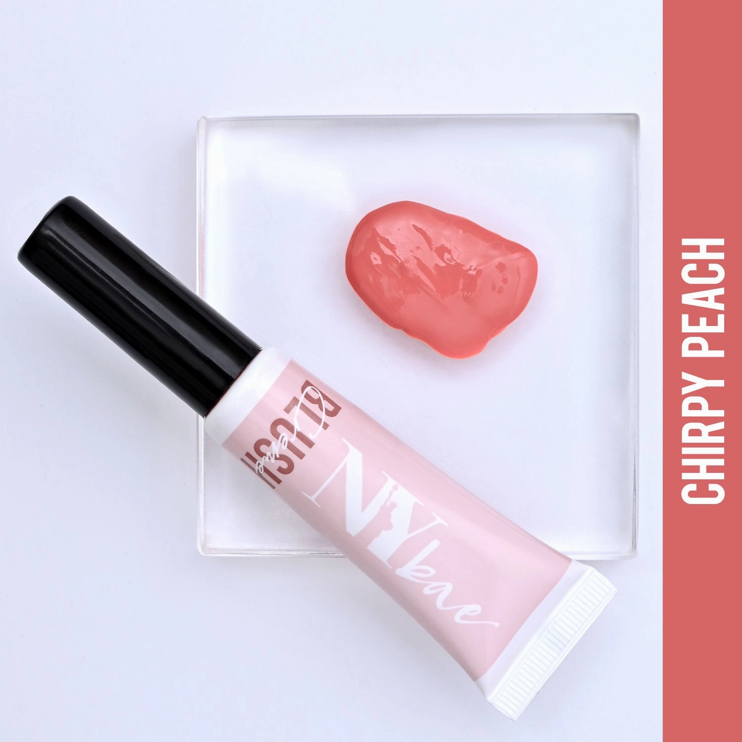 NY Bae Creme Blush - Chirpy Peach 04 (10 g) | Rich Colour | Lightweight | Super Blendable | Multipurpose | Travel Friendly | Vegan