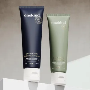 Onekind 24/7 Perfect Pair - Dream Cream Nighttime & Mega Multitasker Daytime Moisturizer for anti aging