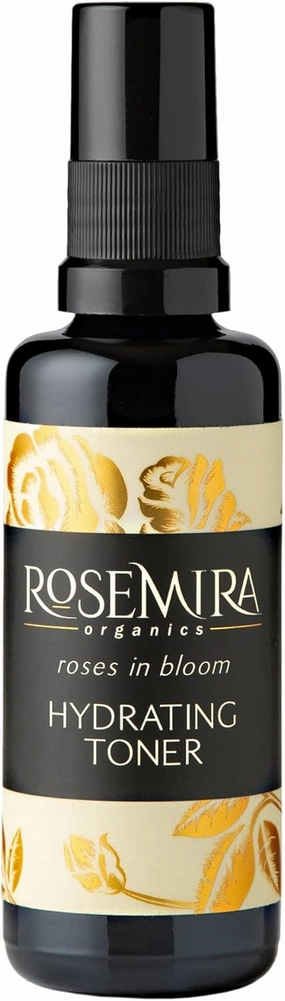Organic Roses in Bloom Hydrating Toner for All Skin Types - Dry, Mature, Combination, Oily, Sensitive Skin - 1 Month Supply (1.7 OZ) - Made in USA