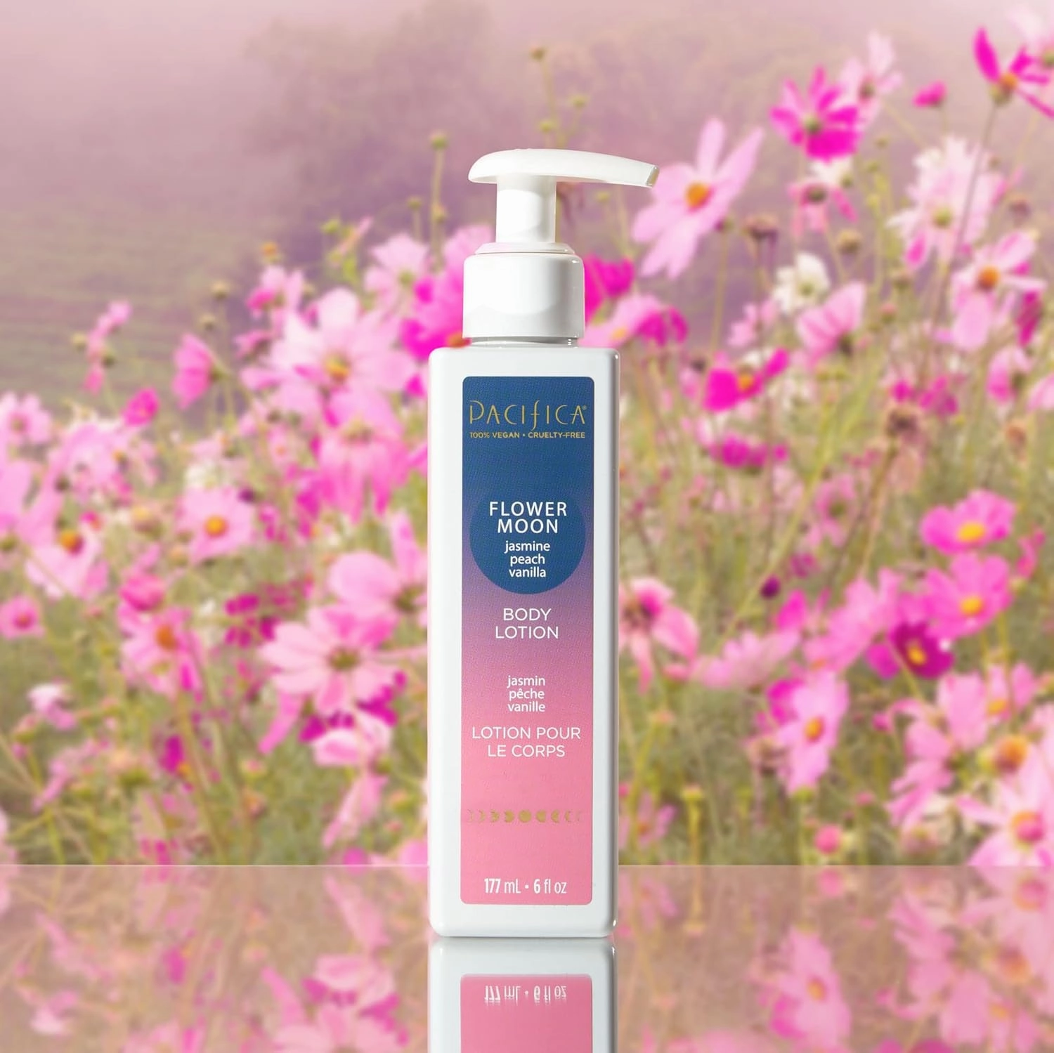 Pacifica Beauty | Flower Moon Body and Hand Lotion | Lightweight, Hydrating |Nourishing Shea Butter   Sunflower Oil | Non-Greasy | Moisturizer for Dry Skin | Vegan   Cruelty Free (Pack of 2)