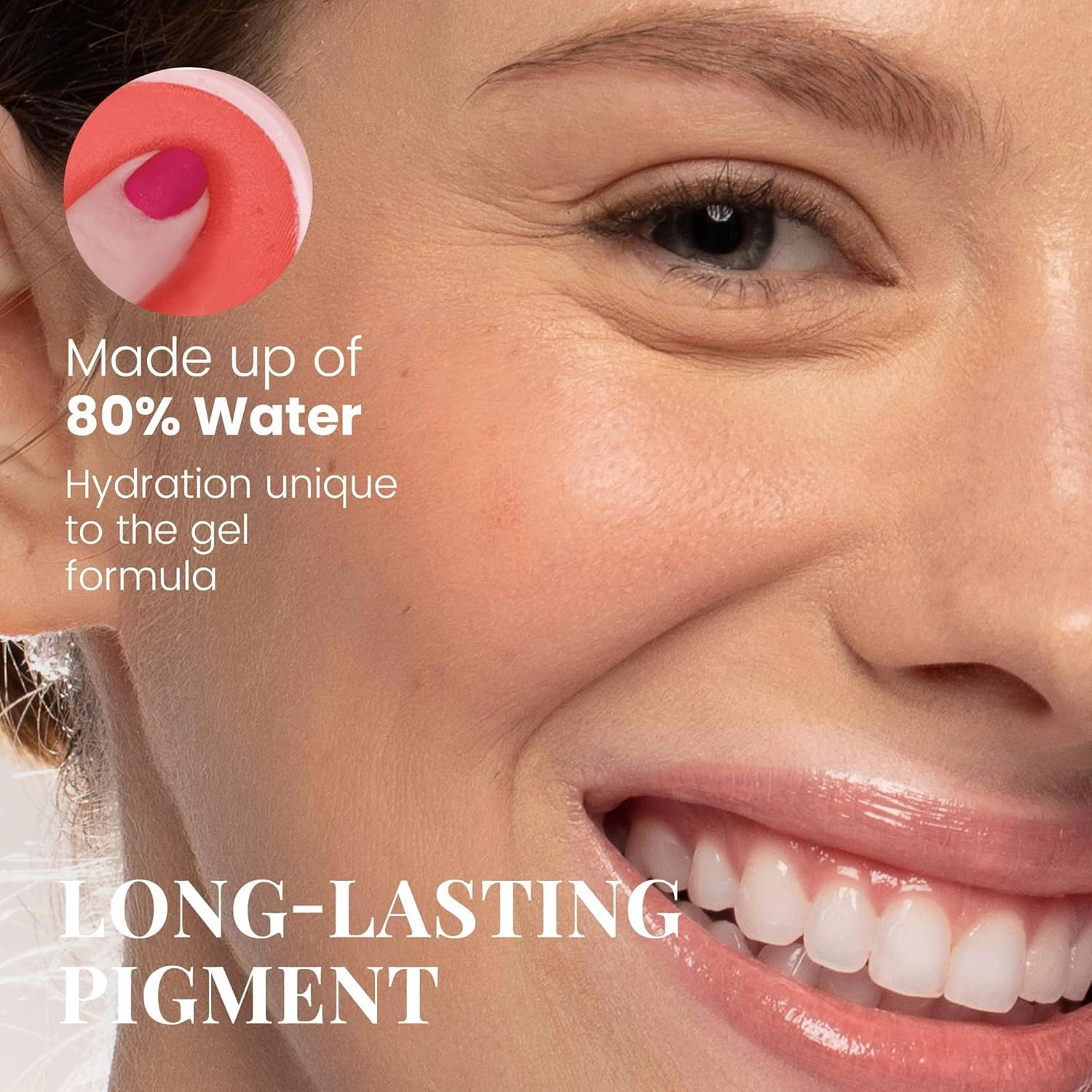 Paul & Joe Gel Blush, Bright and Buildable Blush Makeup, Water-Based Gel Makeup Blush with Hydrating Oils for Dewy, Radiant Finish, Subtle Coral Cheek Tint, 03 Poached Peach, 0.71 oz