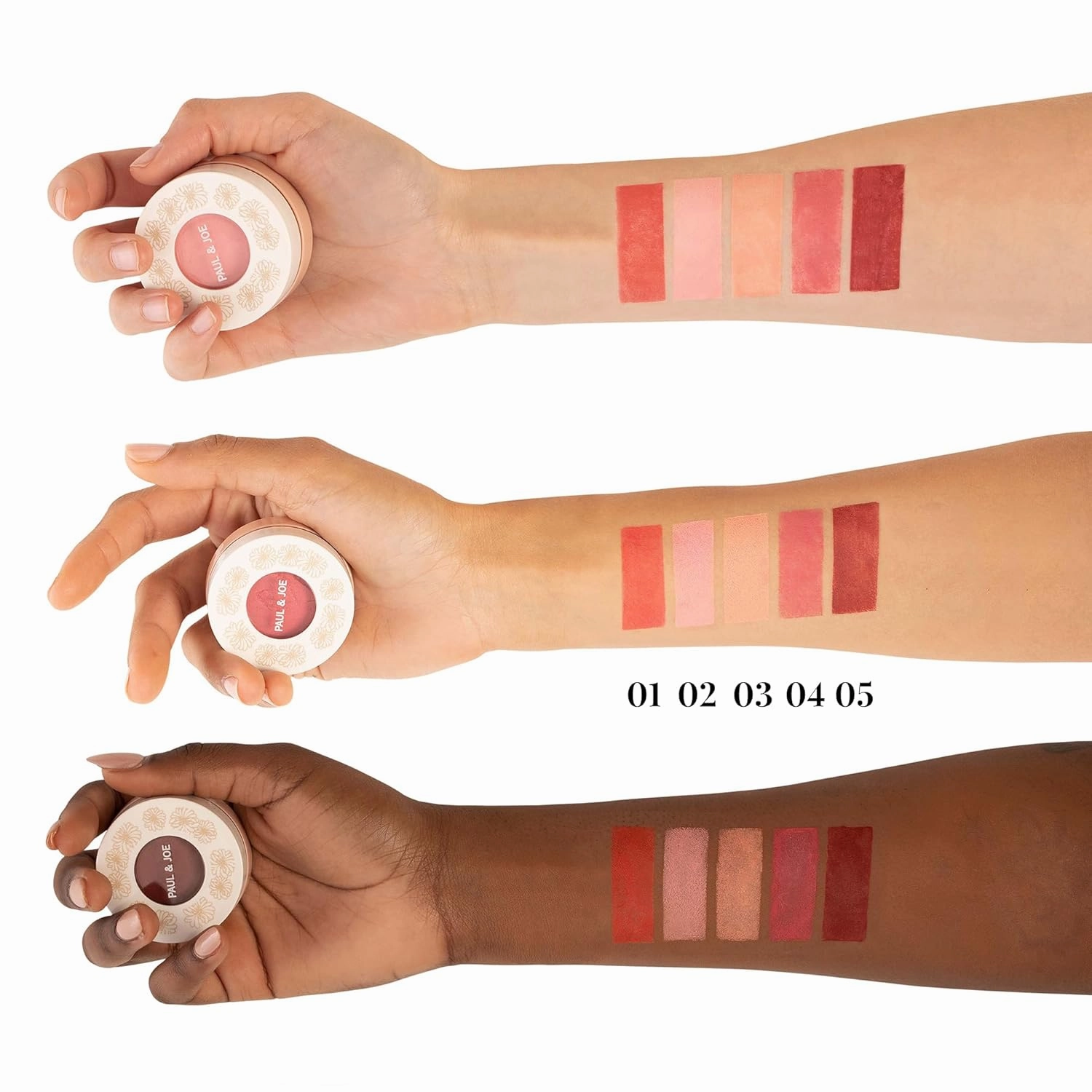 Paul & Joe Gel Blush, Bright and Buildable Blush Makeup, Water-Based Gel Makeup Blush with Hydrating Oils for Dewy, Radiant Finish, Subtle Coral Cheek Tint, 03 Poached Peach, 0.71 oz