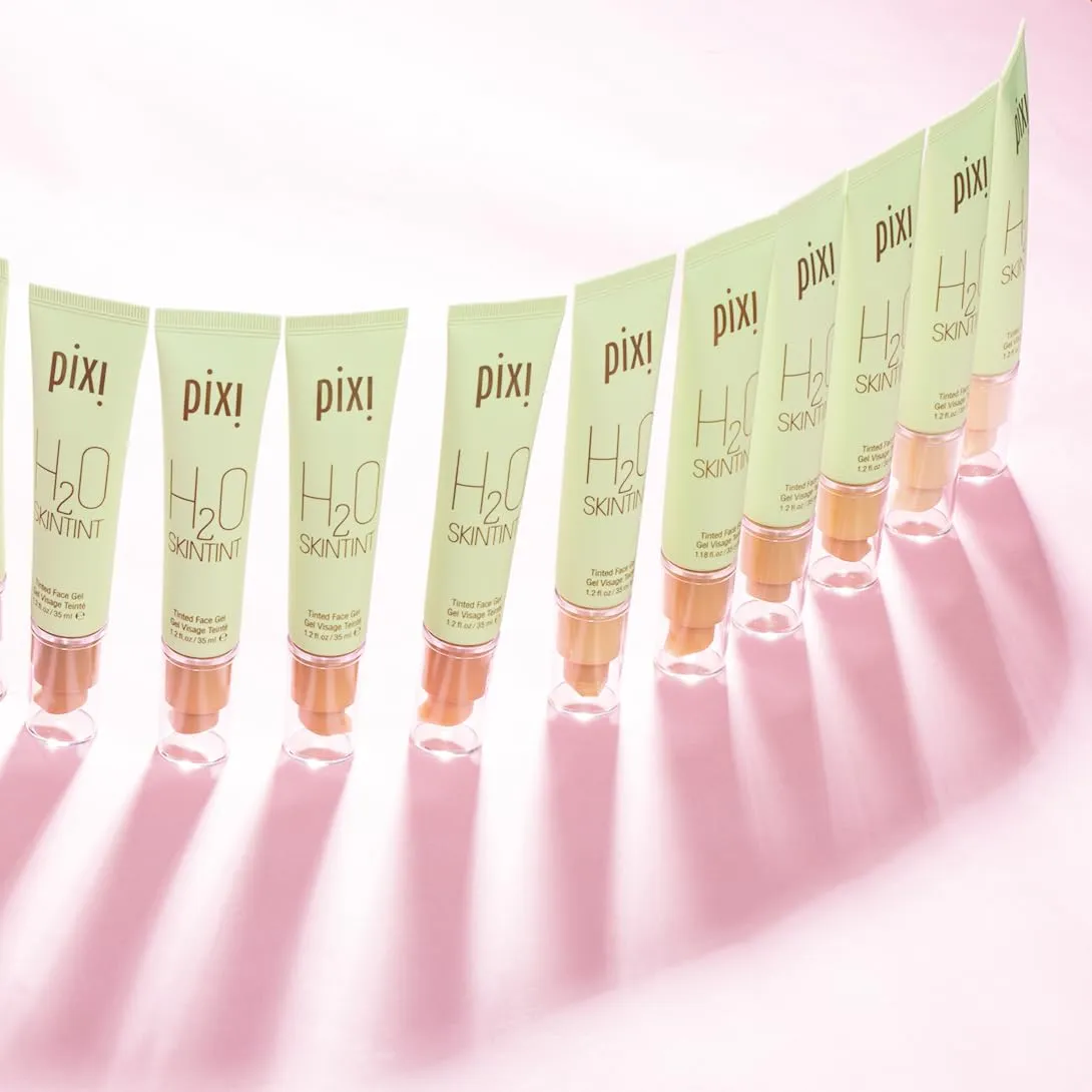 Pixi Beauty H2O SkinTint Tinted Face Gel, 1.2 fl oz / 35 ml, Cream