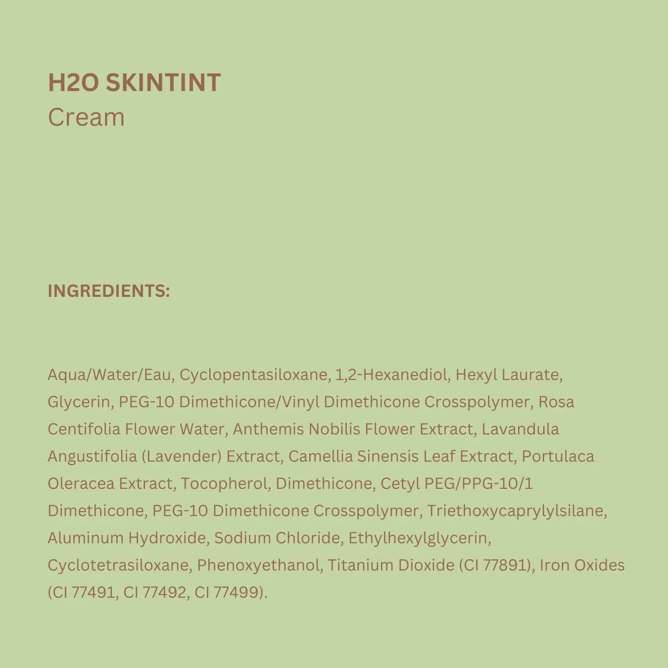 Pixi Beauty H2O SkinTint Tinted Face Gel, 1.2 fl oz / 35 ml, Cream