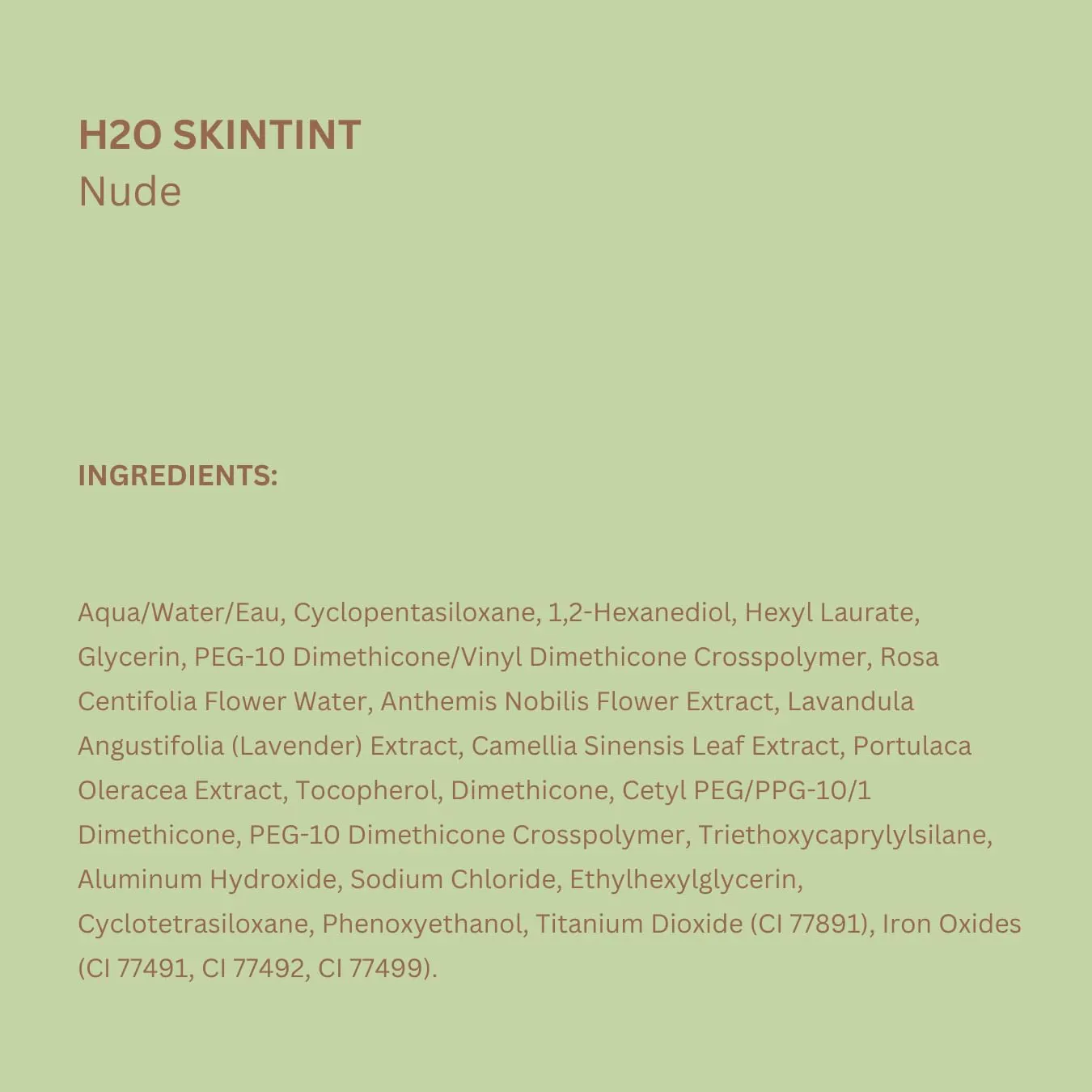 Pixi H2O SkinTint Tinted Face Gel, 1.2 fl oz / 35 ml, Nude