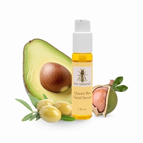 Queen Bee Facial Serum - Antioxidant-Rich with Organic Tamanu Oil, Beta Carotene & Rose Absolute, Anti-Aging & Hydrating for Dry, Damaged Skin - Vitamin C & E, Pure Essential Oils, 1 fl oz