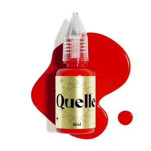 QUELLE Permanent Makeup Ink Lips Pigment Water Based 0.5oz/15ml Vegan Lip Ink Microblading Pigment for Lip Blush Permanent Makeup Lip Color (Red)