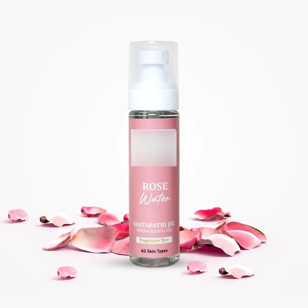 r Face Mist for Hydrated Skin | Shatapatri Jal for Glowing Skin | Steam Distilled | Toner | Tighten Open Pores | for Skin and Hair - 100 ML (100 ml)