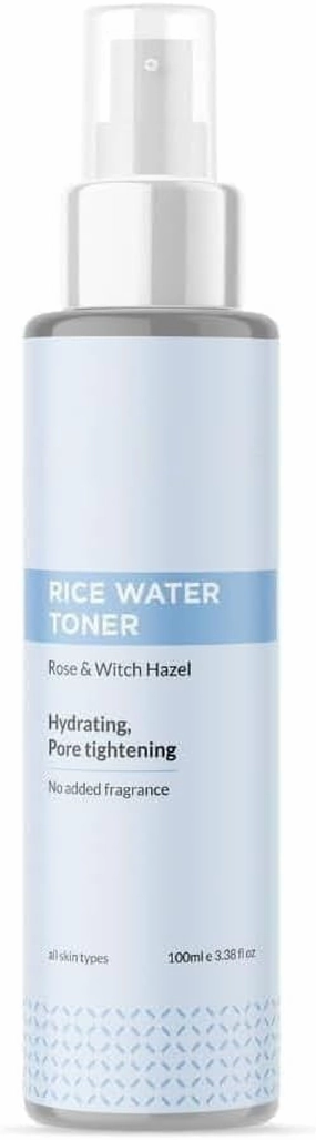 Refreshing Rice Water Toner | Korean Face Toner Plus Mist for Glowing Skin| Hydrating and Pore Tightening| for Men and Women| All Skin Types |100ml