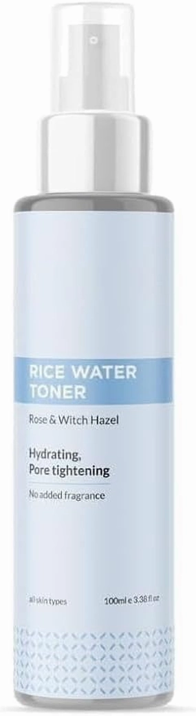 Refreshing Rice Water Toner | Korean Face Toner Plus Mist for Glowing Skin| Hydrating and Pore Tightening| for Men and Women| All Skin Types |100ml