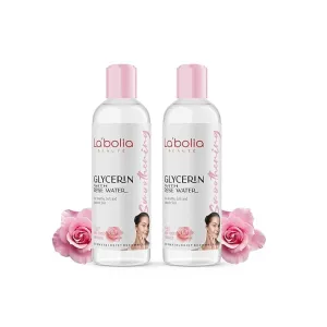 RI Glycerin Liquid with Rose Water for Hydrating and Nourishing Skin | Face and Body Moisturizer (100g, 2)