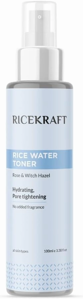 Rice Refreshing Rice Water Toner | Korean Face Toner Plus Mist for Clear Skin| Hydrating and Pore Tightening| for Men and Women| All Skin Types | (3.38 Fl Oz)