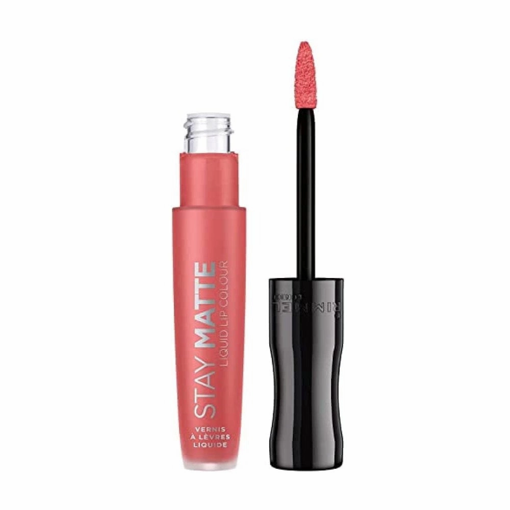 Rimmel Stay Matte Liquid Lip Colour 600 Coral Sass - Pink Lipstick