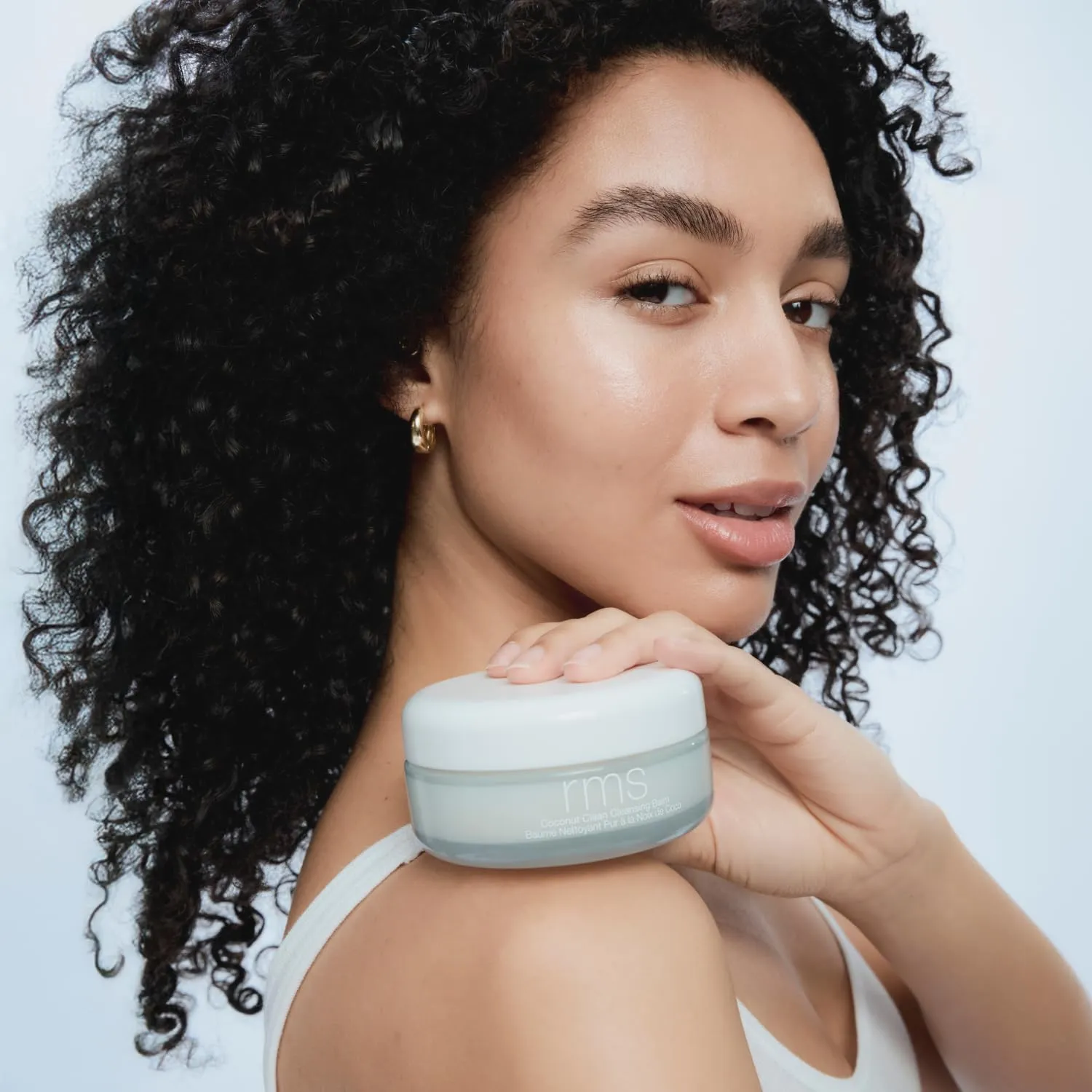 RMS Beauty Coconut Clean Cleansing Balm - Balm to Oil Cleanser with Organic Coconut Oil, SPF & Makeup Remover, Silicone-Free Hydrating Facial Cleanser, Hypoallergenic, Clean Beauty