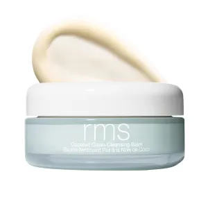 RMS Beauty Coconut Clean Cleansing Balm - Balm to Oil Cleanser with Organic Coconut Oil, SPF & Makeup Remover, Silicone-Free Hydrating Facial Cleanser, Hypoallergenic, Clean Beauty