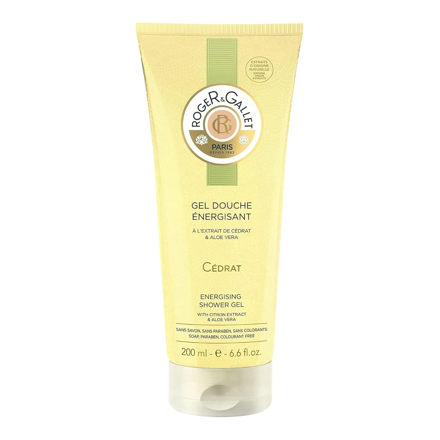 Roger & Gallet | Body Wash & Shower Gel for Women | Citron 6.6 Oz Tube
