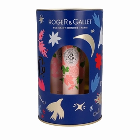 ROGER & GALLET | Hand & Nail Cream Trio Gift Set | Nourishing Hand Cream & Hand Moisturizer | Limited Edition - Red Ginger, Fig Blossom, Rose