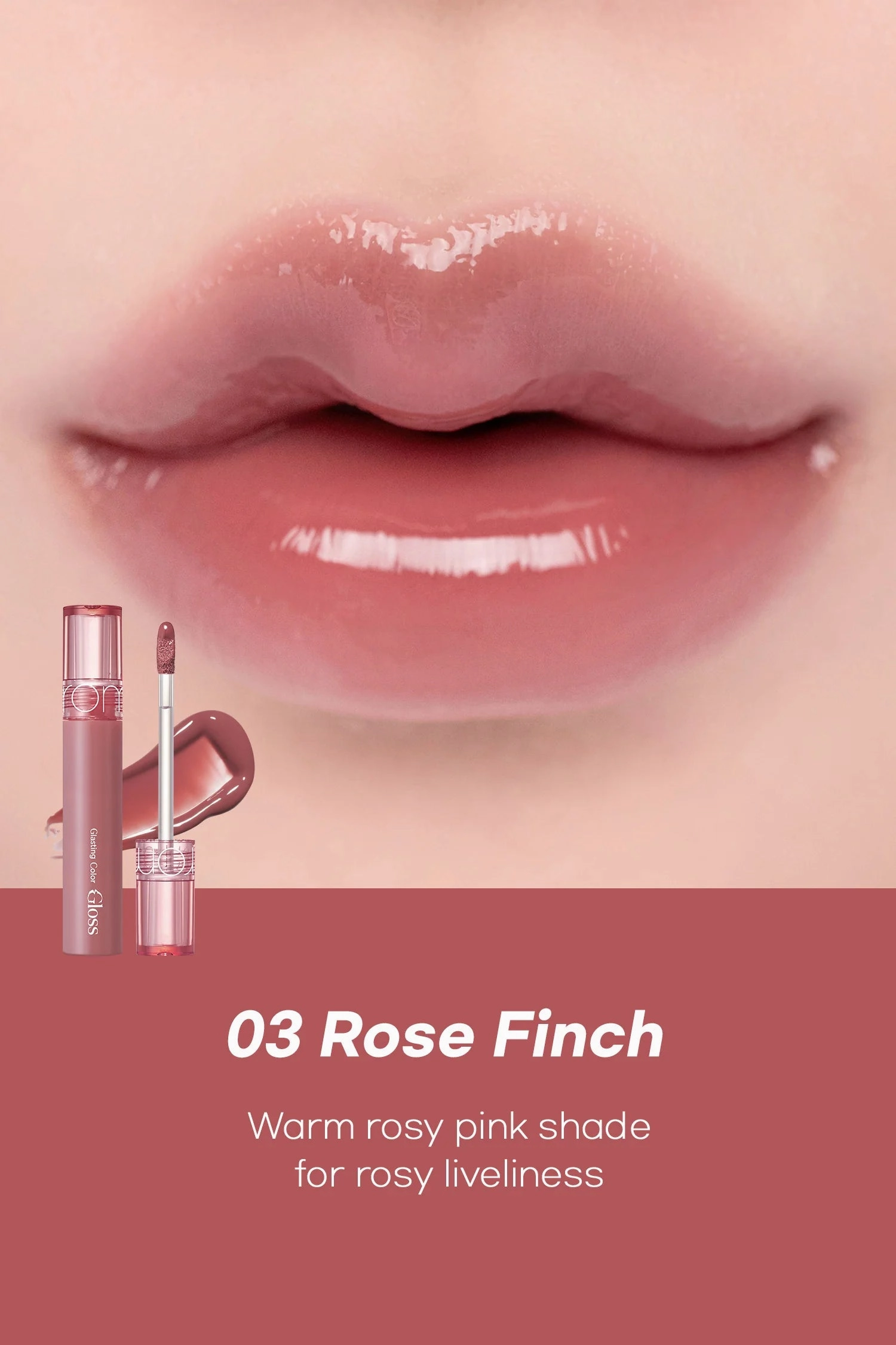 Romand - Glasting Color Gloss #03 Rose Finch