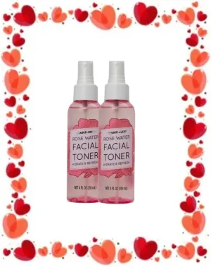 Rose Water Facial Toner Hydrate and Refresh 2 Bottles