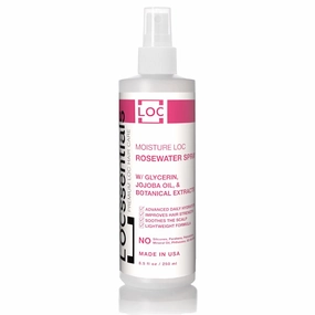 Rose Water for Locs – Rosewater and Glycerin Loc Moisturizer Spray with Jojoba Oil & Organic Botanical Extracts, Premium Braid Spray, Daily Hair Mist & Scalp Moisturizer