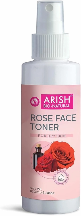 Rose Water Gel, Oil Free Hydrating Spray Mist with Rose Petal Extracts | Clears Impurities, Maintains Skin Ph Levels, Helps Tighten Pores | for Skin, Face -100 Ml