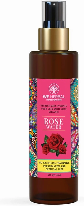 Rose Water Toner - 100% Pure Rose Water, Refreshing & Hydrating, Makeup Remover, No Artificial Additives, 100ml (3.38 Fl Oz)