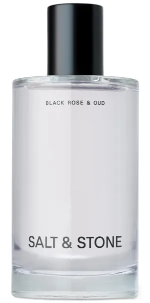 Salt & Stone Body Mist, Black Rose & Oud Scent, Skincare Infused Perfume Hair & Body Spray for Women and Men, Hydrating Fragrance with Glycerin and Red Algae, Vegan, Cruelty Free, 3.4 fl oz