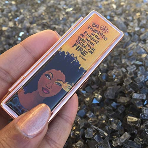 Shades of Color Lipstick Mirror Case, Walk By Faith