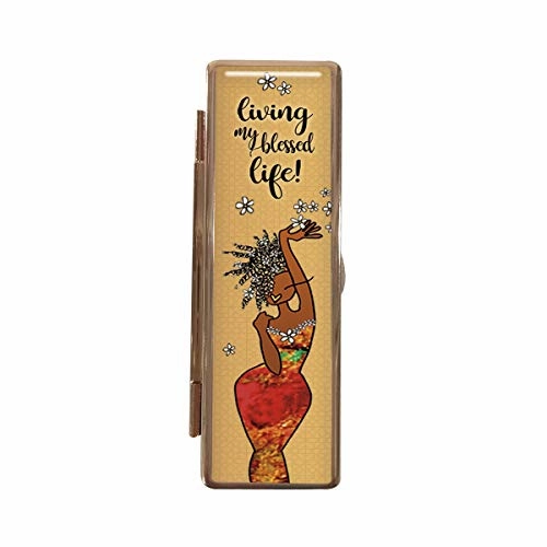 Shades of Color Lipstick Mirror Case, Walk By Faith