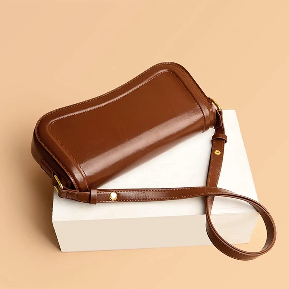 Shoulder Bag Retro Classic Purse Clutch Shoulder Tote HandBag with Zipper Closure for Women