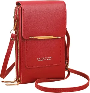 Small Crossbody Cell Phone Bag for Women, Mini Shoulder Purse with Credit Card Slots