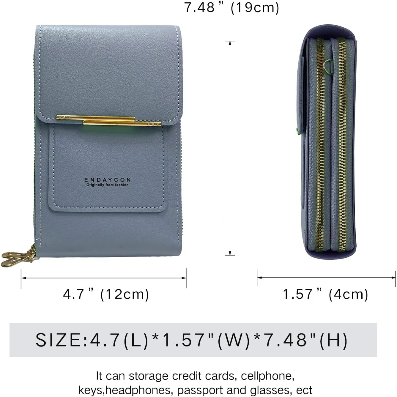 Small Crossbody Cell Phone Bag for Women, Mini Shoulder Purse with Credit Card Slots