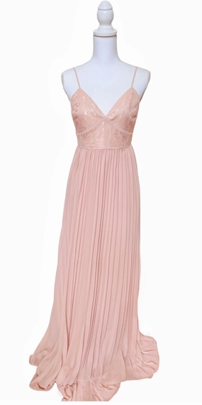 Smitten with You Lace Pleated Maxi