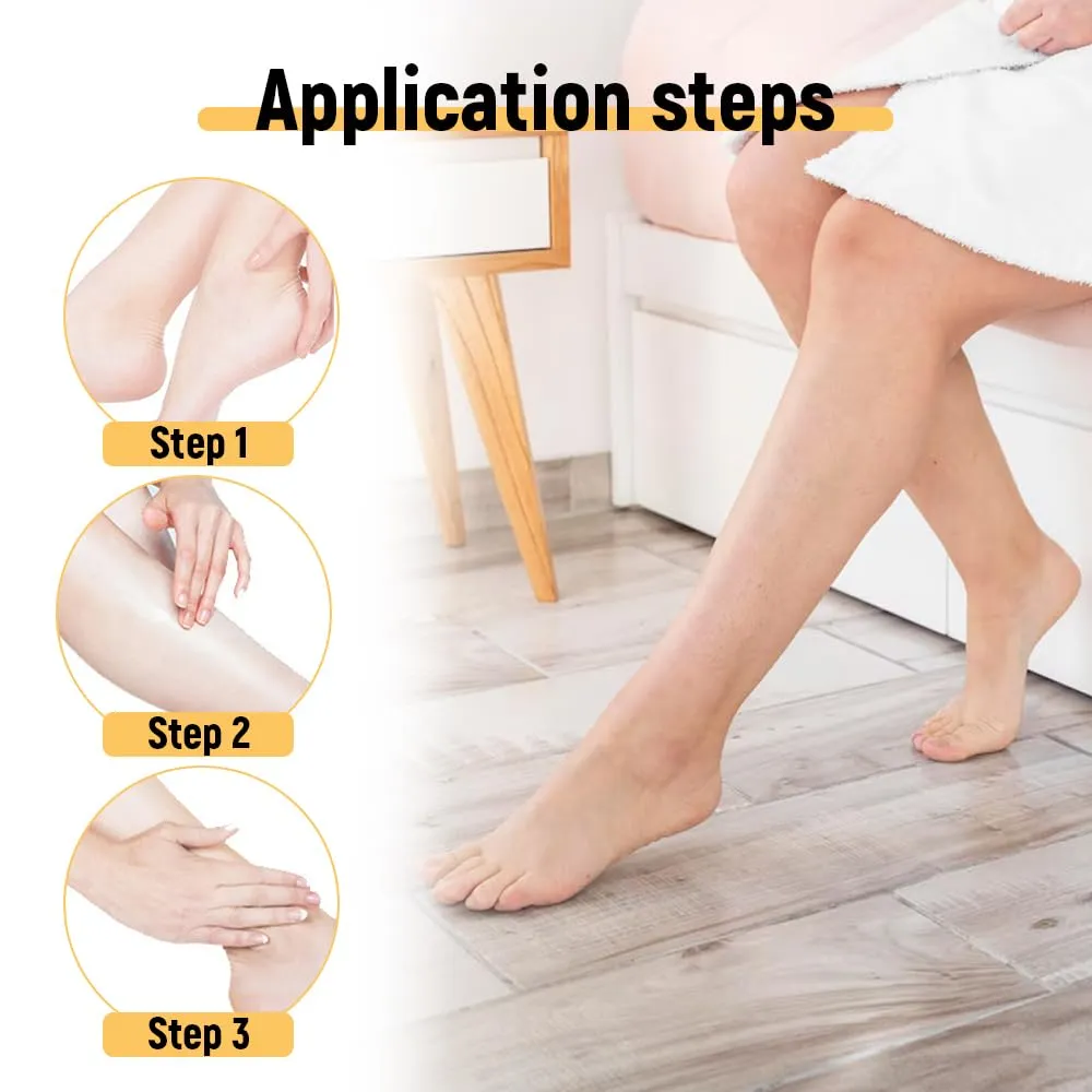 Smooth Steps Foot Therapy Balm, 2025 Upgraded Hydrating and Anti-Cracking Foot Cream, Foot Cream for Dry Cracked Heels and Feet Women Men Travel (Peach, Standard)