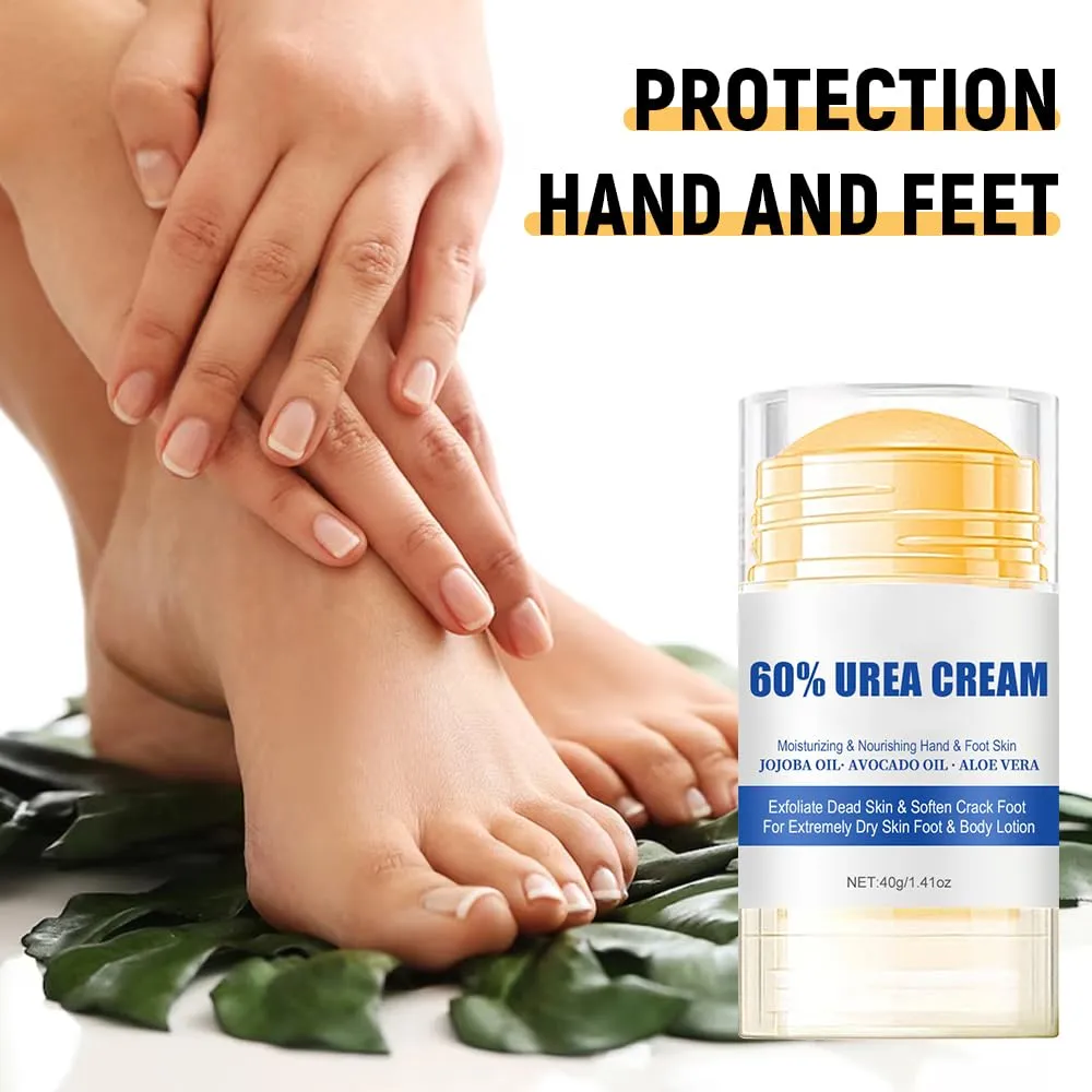 Smooth Steps Foot Therapy Balm, 2025 Upgraded Hydrating and Anti-Cracking Foot Cream, Foot Cream for Dry Cracked Heels and Feet Women Men Travel (Peach, Standard)