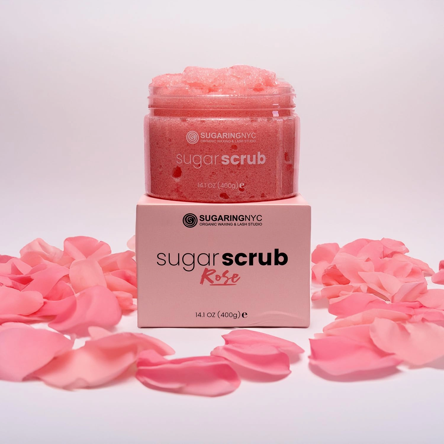 Sugaring NYC Moisturizing and Exfoliating Signature Body Scrub - Silky Smooth Skin and Ingrown Hair Prevention (Bulgarian Rose)