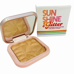 Sunshine & Glitter Highlighter Shimmer Compact- Sunkissed