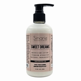 Sweet Dreams Magnesium Lotion - 10 oz | Hydrating & Soothing Body Lotion for All Skin Types | Natural Magnesium Enriched Moisturizer (10 oz., Sandalwood Rose   Oud)