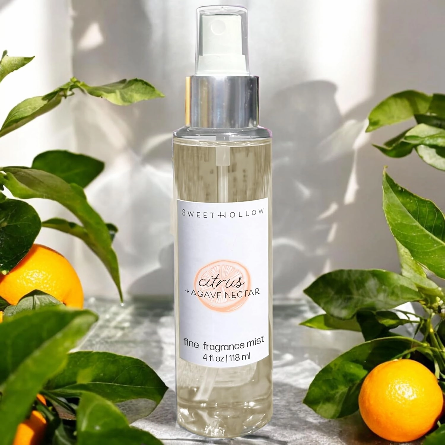 SweetHollow Citrus   Agave Nectar Fine Fragrance Mist, Tropical Fruit Scented Perfume Body Spray with Clean Ingredients, Infused with Essential Oil