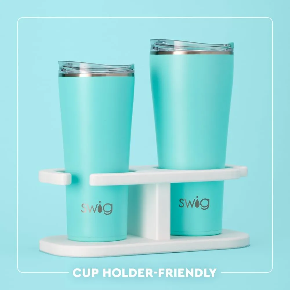 Swig Life 22oz Insulated Tumbler, Travel Coffee Tumbler with Lid, Cup Holder Friendly Travel Coffee Mug, Stainless Steel Thermos (Bride to Be)