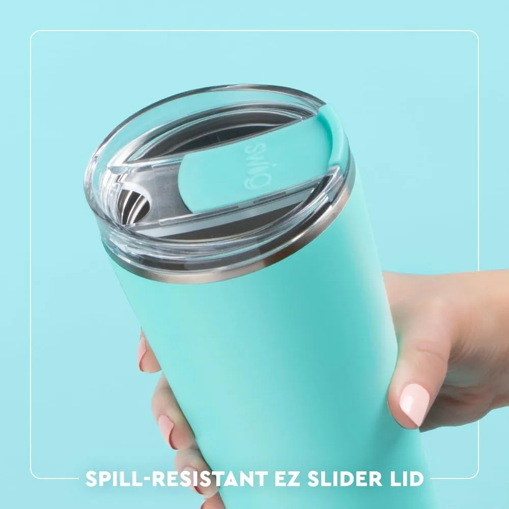 Swig Life 22oz Insulated Tumbler, Travel Coffee Tumbler with Lid, Cup Holder Friendly Travel Coffee Mug, Stainless Steel Thermos (Bride to Be)