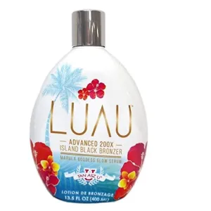 Tan Asz U Luau Advanced 200X Island Black Bronzer Dark Tanning Lotion Accelerator for Indoor Tanning Beds 13.5 fl. oz.