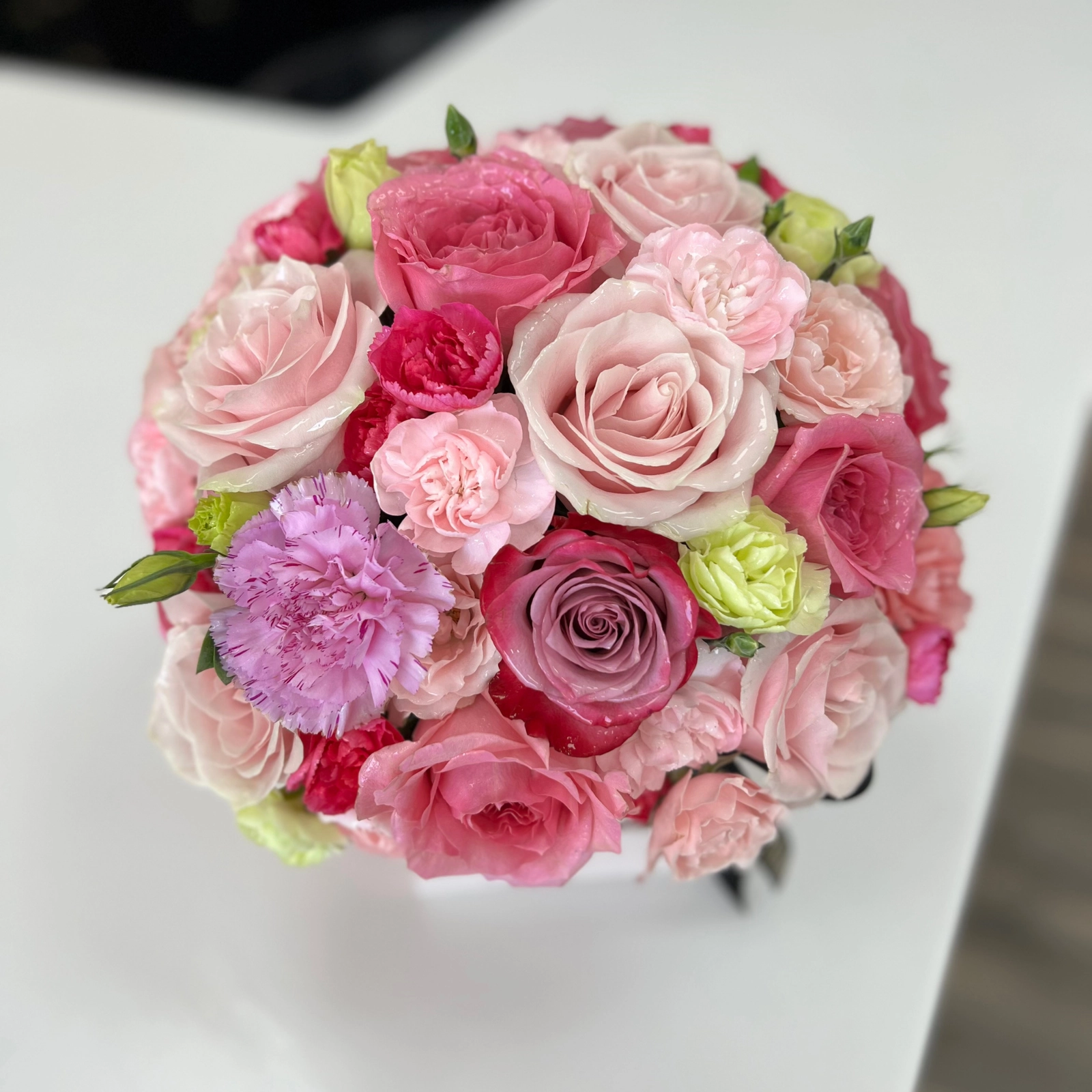 The Blush Bloom Box Arrangement