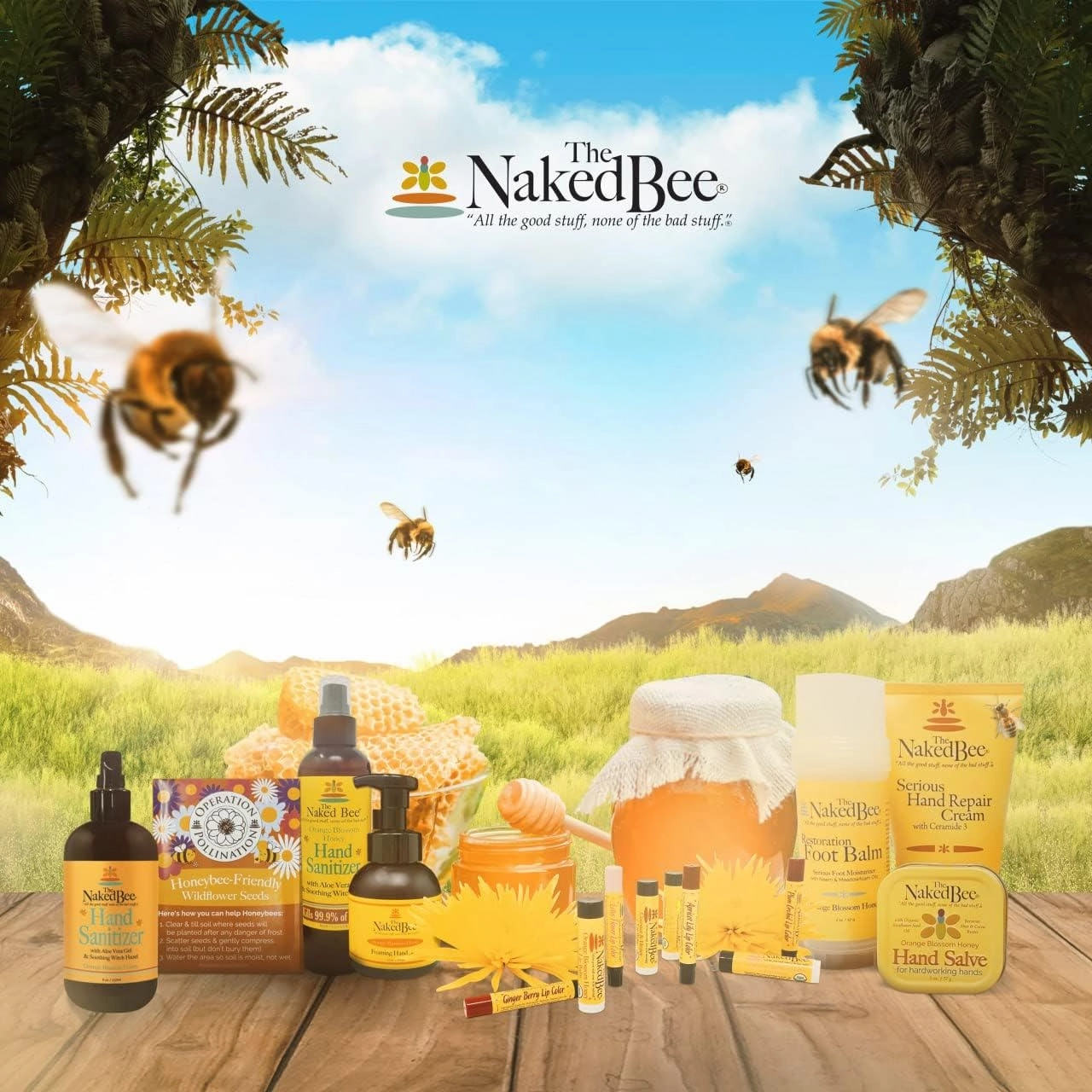 The Naked Bee Nourishing Body Lotion for All Skin Types (8 fl oz) Moisture Replenishing Lotion for Dry Skin with Vanilla Rose & Honey